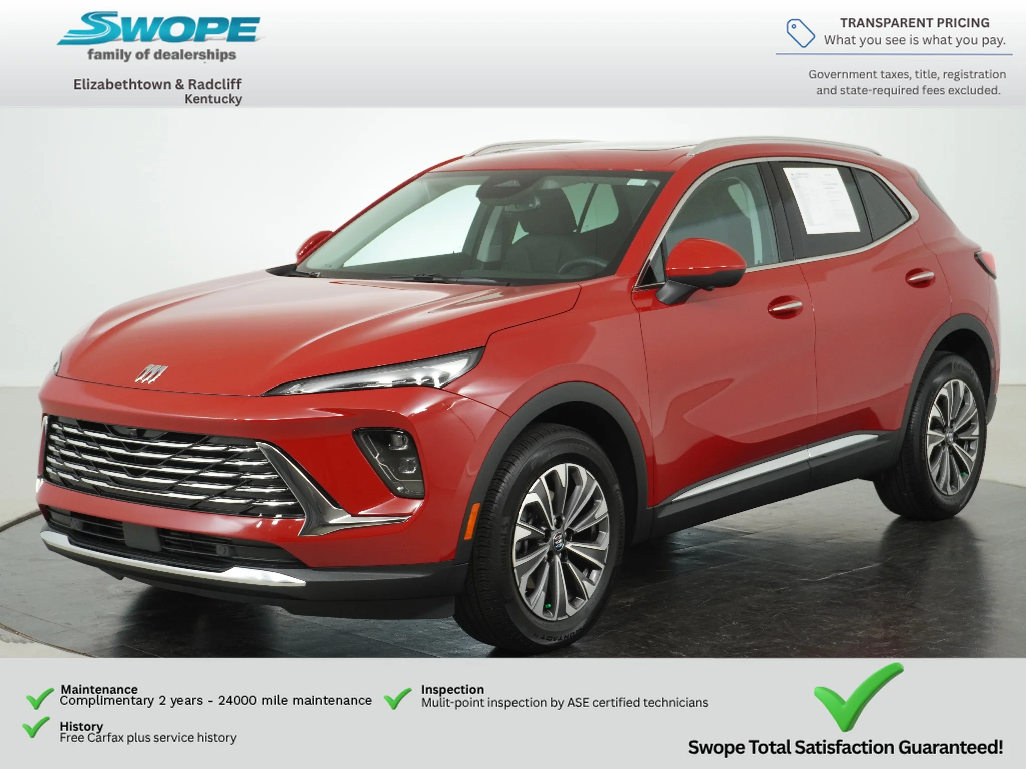 Used 2025 Brilliant Red Buick Preferred image 7