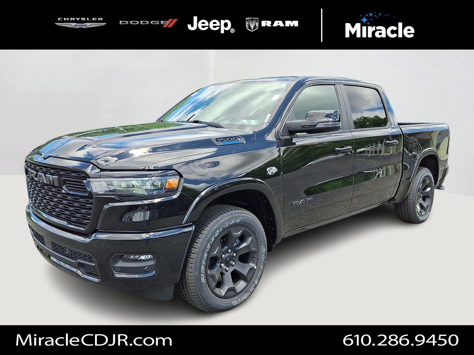 New 2026 Diamond Black Crystal Pearlcoat RAM Big Horn image 1