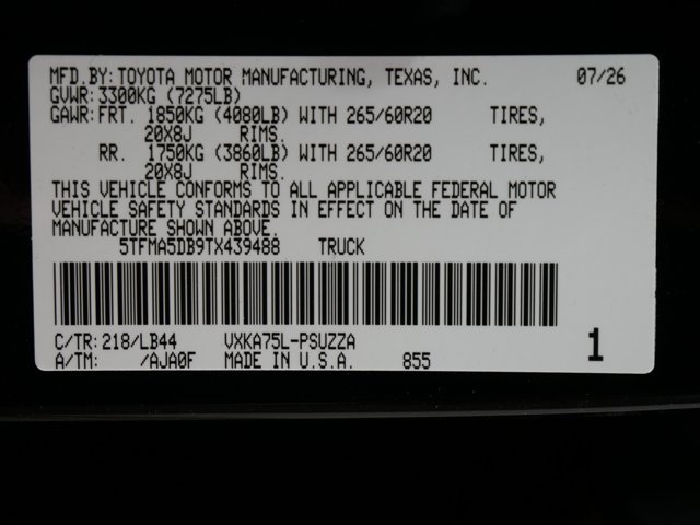 New 2026 Midnight Black Metallic Toyota 1794 Edition image 33