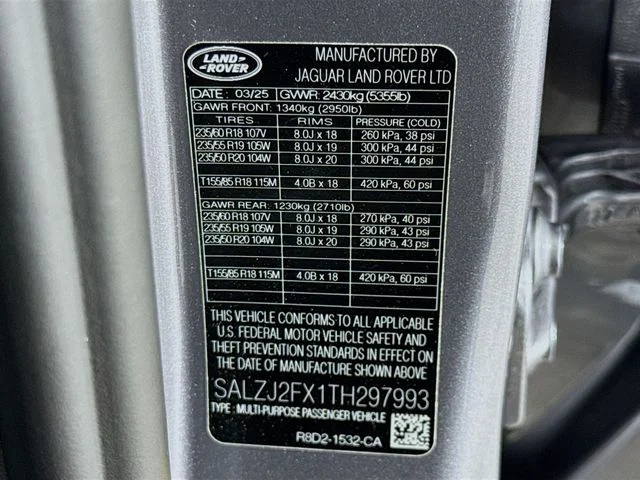 Certified Used 2026 Eiger Grey Metallic Land Rover S image 34