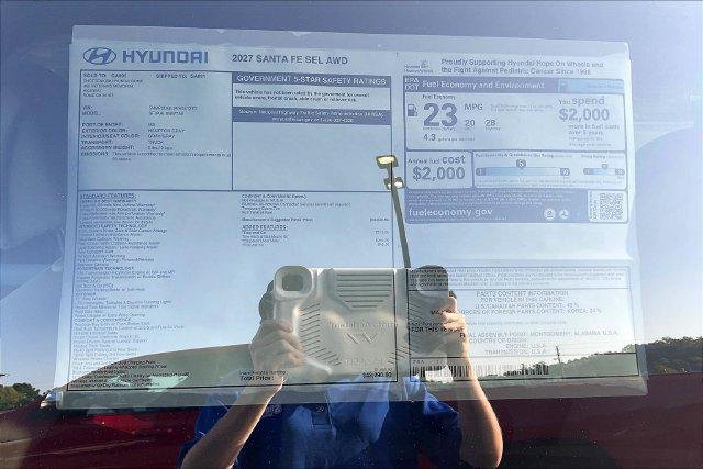 New 2027 Gray Hyundai SEL AWD image 14