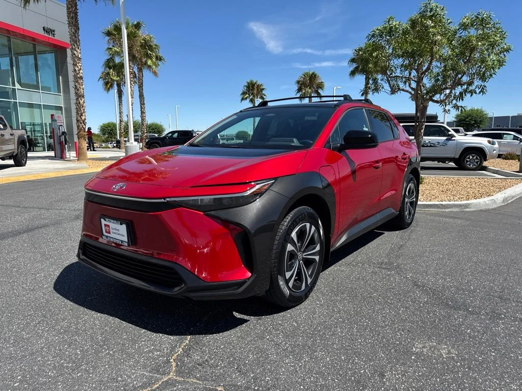 Certified 2025 Toyota bZ4X XLE with VIN JTMAAAAA2SA055447 for sale in Victorville, CA