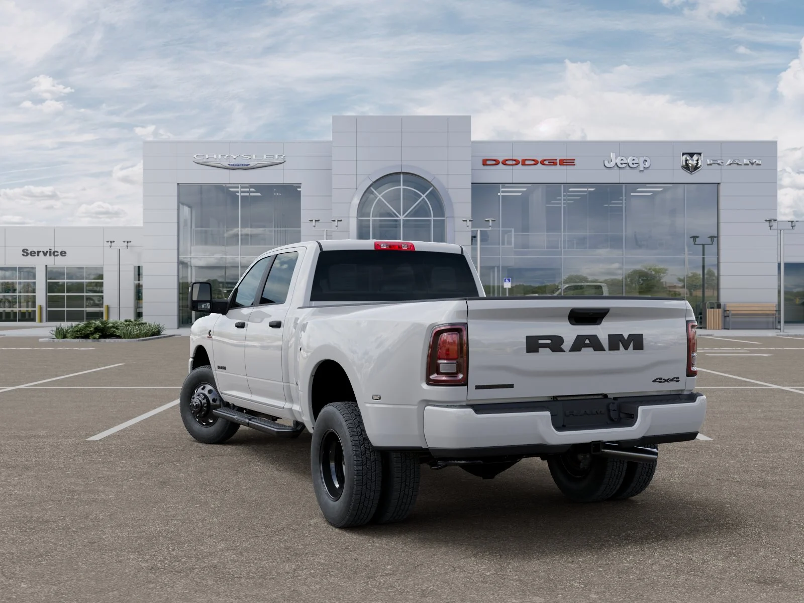 New 2026 Bright White Clear-Coat Exterior Paint RAM Big Horn image 3