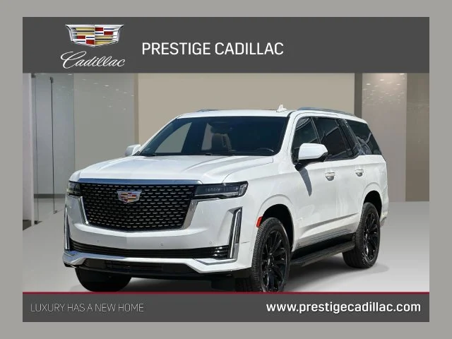 Used 2021 White Cadillac Premium Luxury image 1