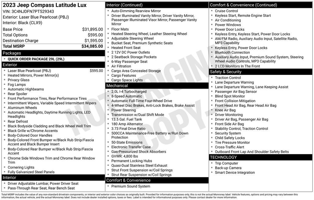 Used 2023 Blue Jeep Latitude Lux image 24