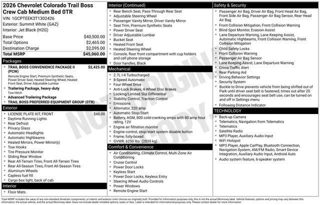 2026 Chevrolet Colorado Trail Boss - Photo 25