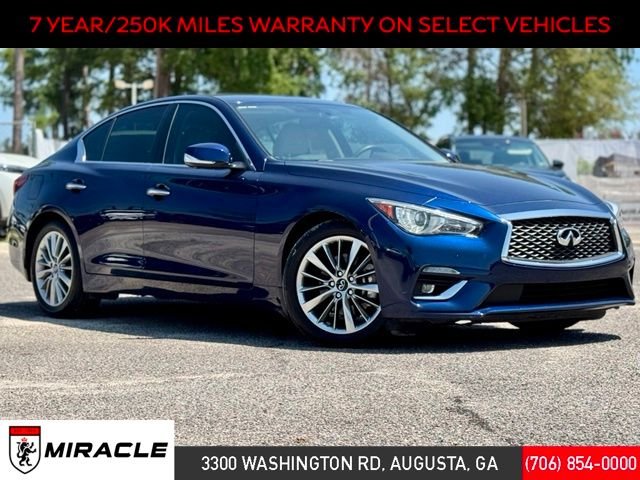 Used 2022 Grand Blue INFINITI LUXE image 1