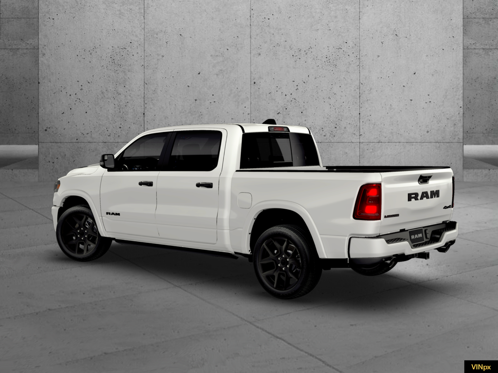 New 2026 Bright White Clear-Coat Exterior Paint RAM Laramie image 3