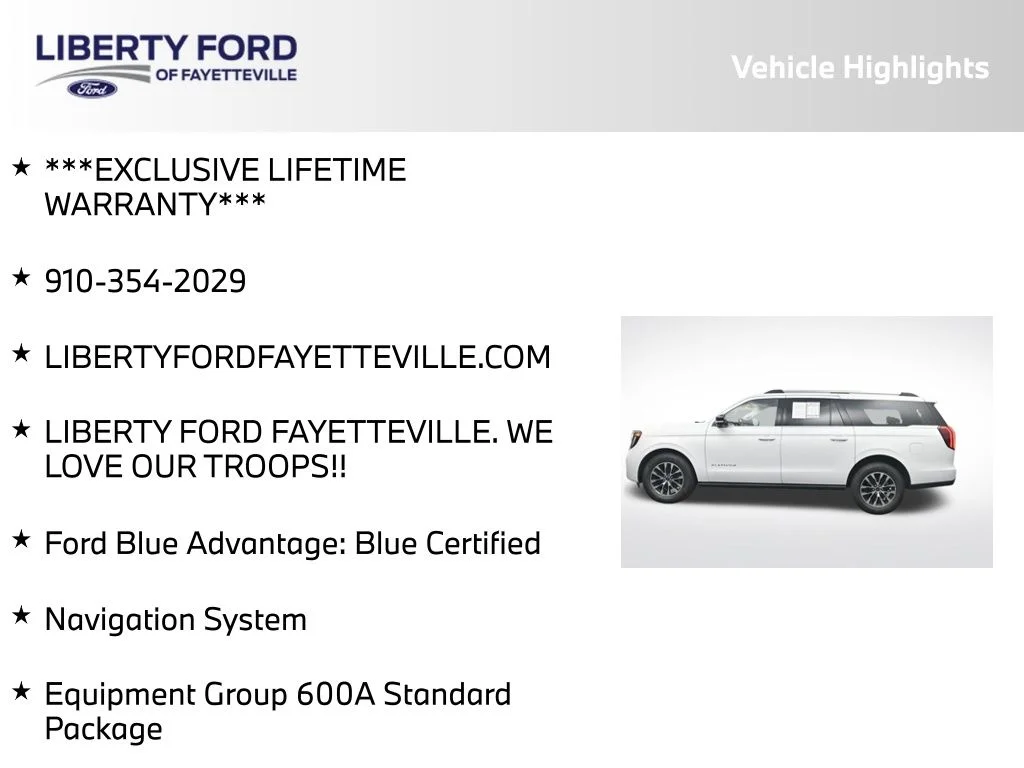Certified Used 2025 Oxford White Ford Platinum image 5