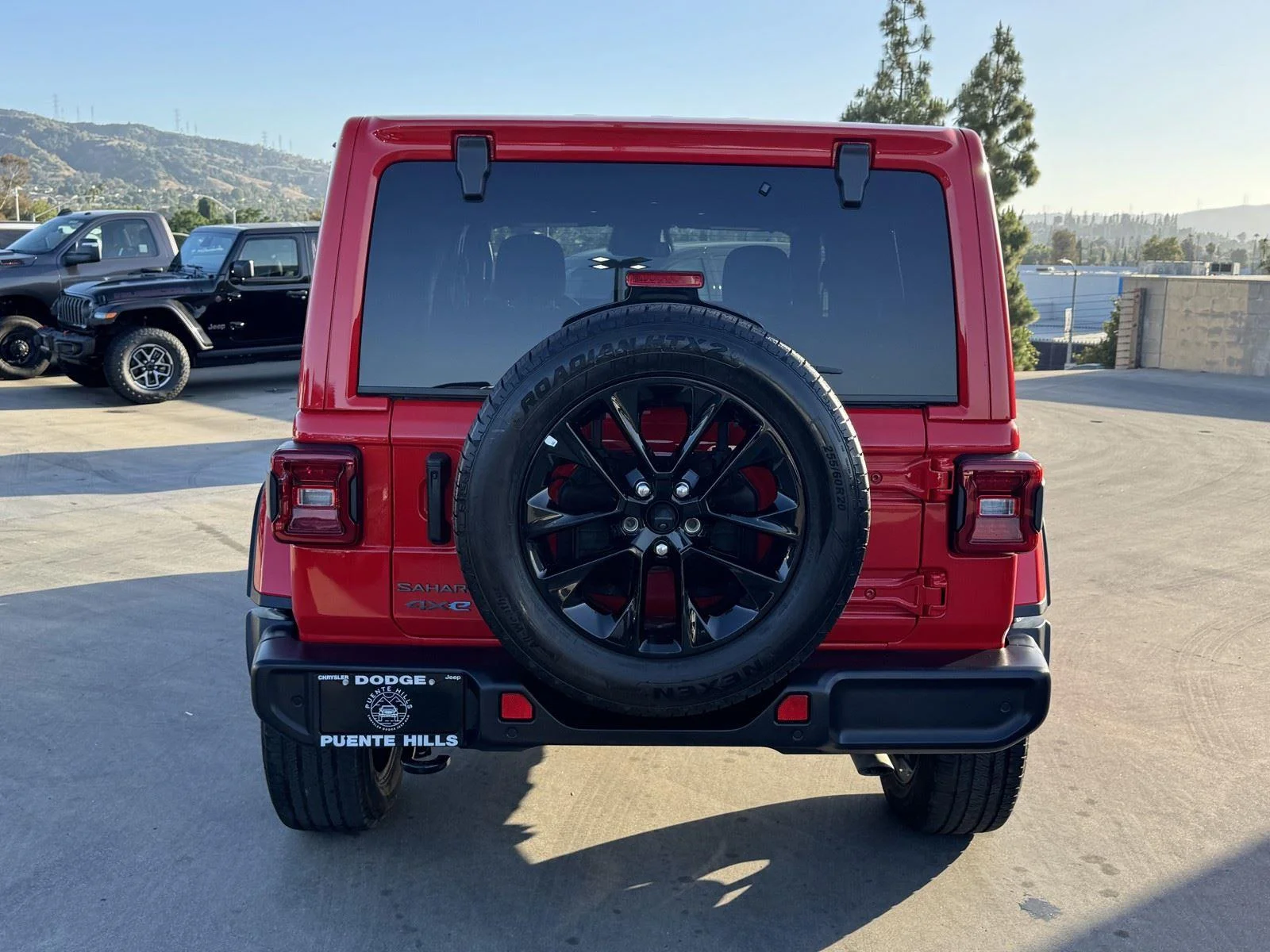 Certified Used 2025 Firecracker Red Clearcoat Jeep Sahara image 5