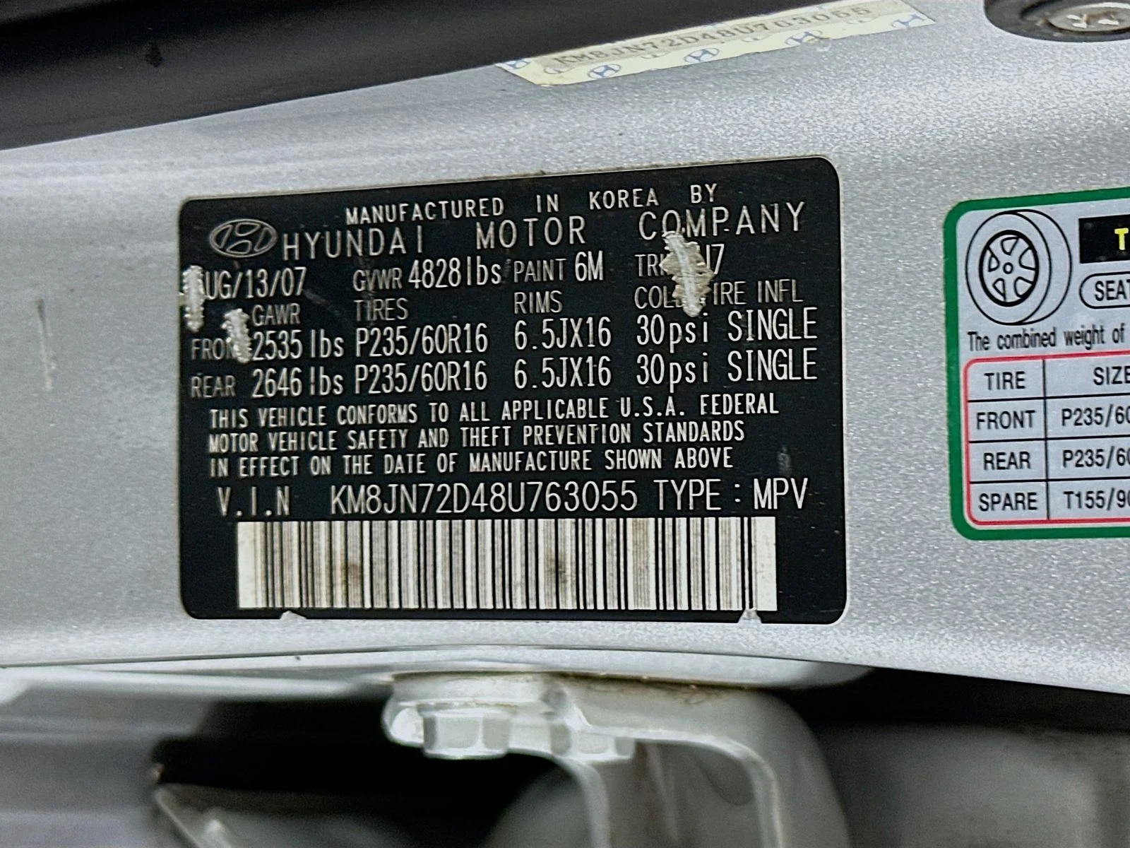 Used 2008 Silver Hyundai SE image 31
