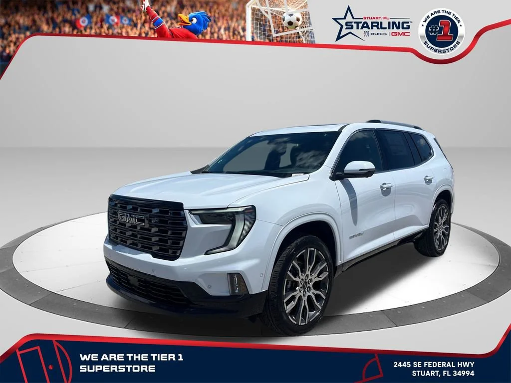 New 2026 Glacier White Tricoat GMC Denali Ultimate image 1