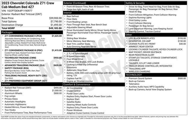 2023 Chevrolet Colorado Z71