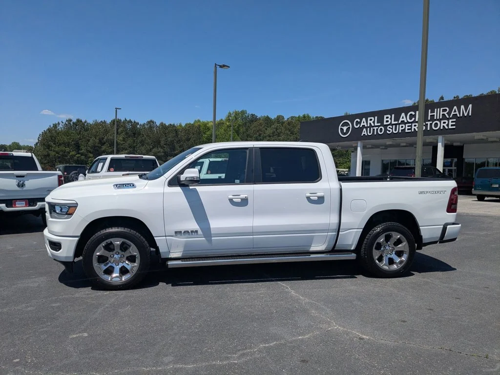Used 2022 Bright White Clearcoat Ram Big Horn image 8