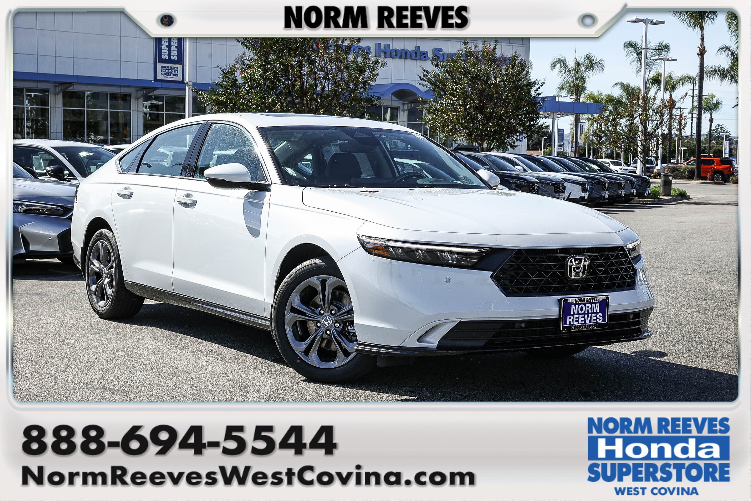 New 2026 Platinum White Pearl Honda EX-L Sedan image 1