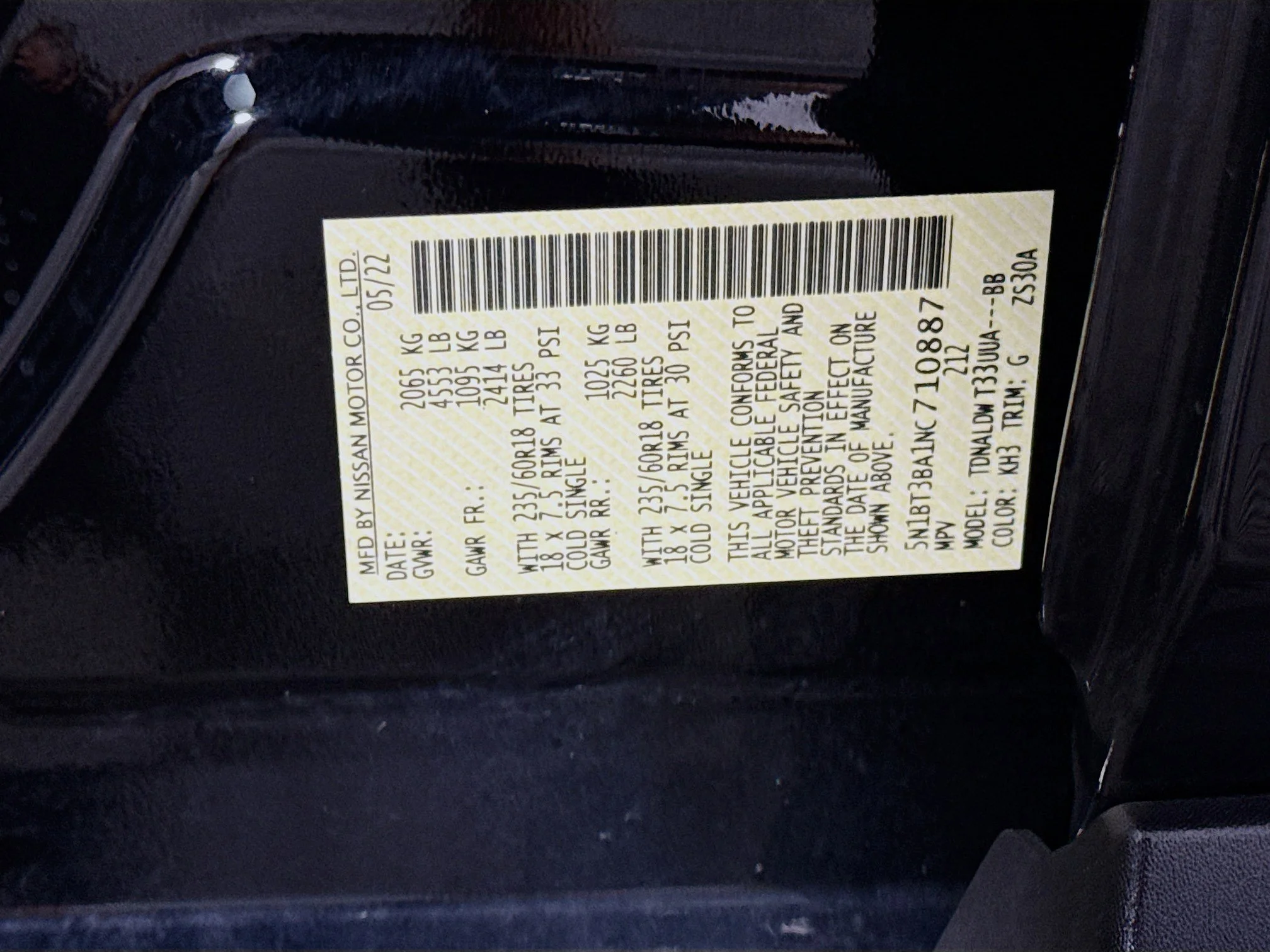 Used 2022 Super Black Nissan SV image 36