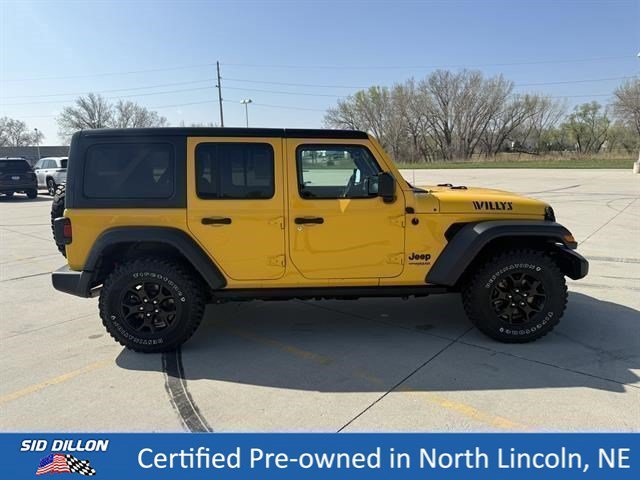 Used 2021 Hellayella Clearcoat Jeep Unlimited Willys image 3