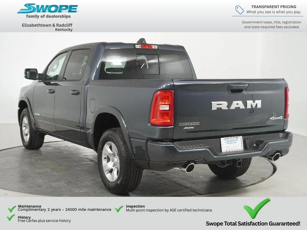 New 2026 Forged Blue Metallic Exterior Paint RAM Big Horn image 5