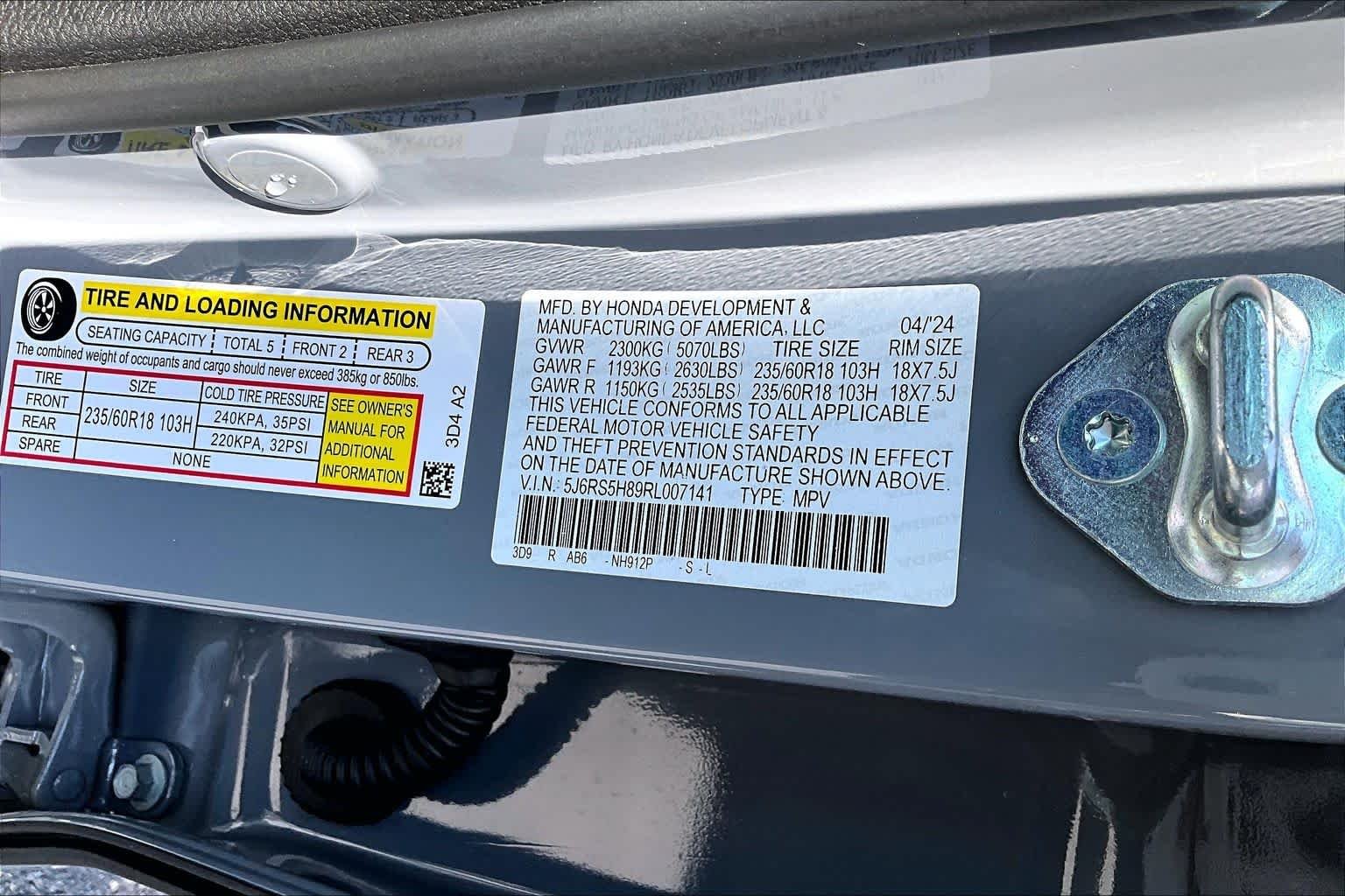 Used 2024 Urban Gray Pearl Honda Sport-L image 64