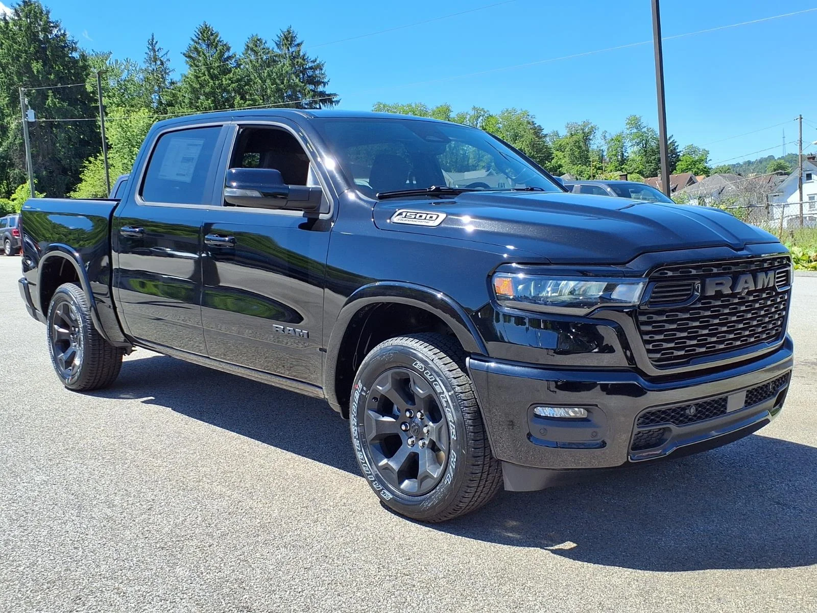New 2026 Diamond Black Crystal Pearl-Coat Exterior Paint RAM Big Horn/Lone Star image 1