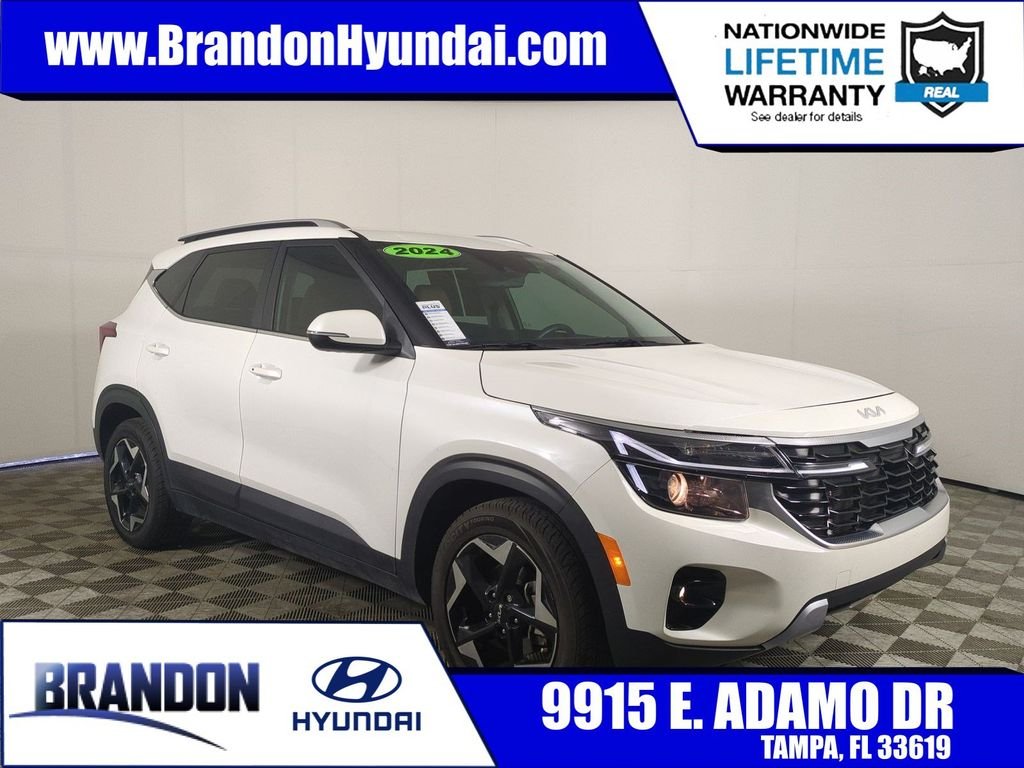 Used 2024 White Kia EX image 1