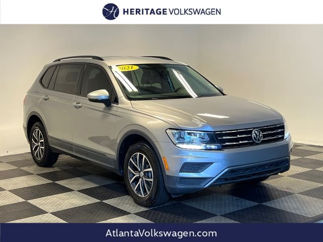Silver 2021 Volkswagen Tiguan SUV / Crossover Front-Wheel Drive