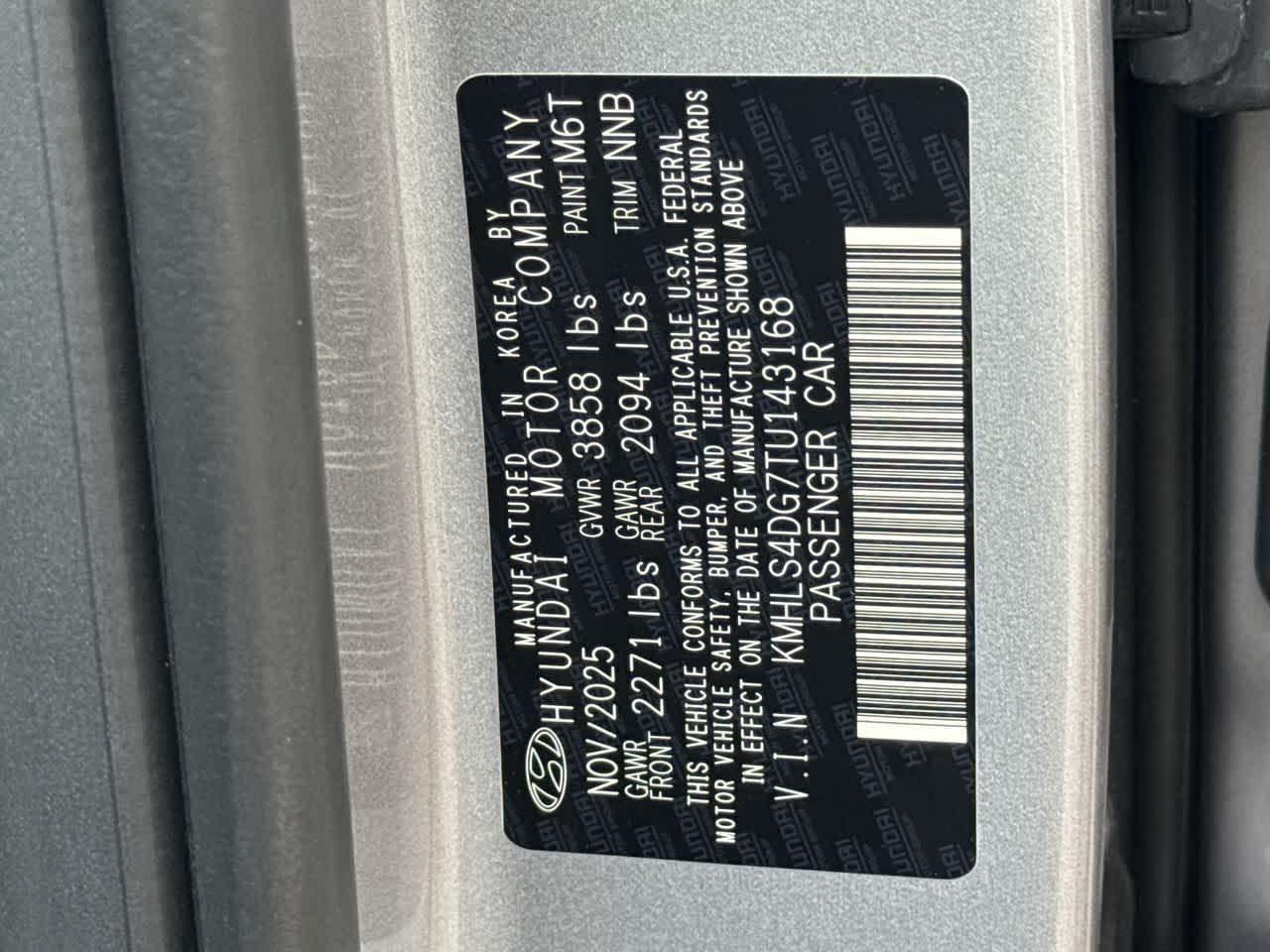 New 2026 Fluid Metal Hyundai SEL Sport Premium image 58