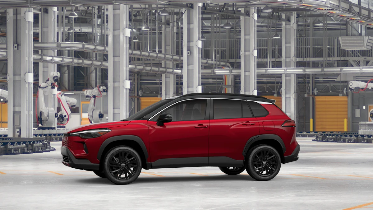 New 2026 Soul Red Crystal  with Jet Black roof Toyota Hybrid XSE image 11