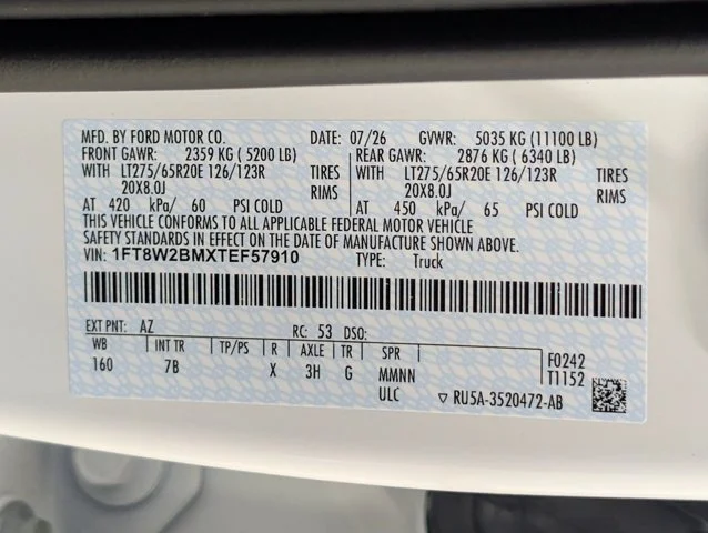 New 2026 Star White Metallic Tri-Coat Ford F-250® Platinum® image 71