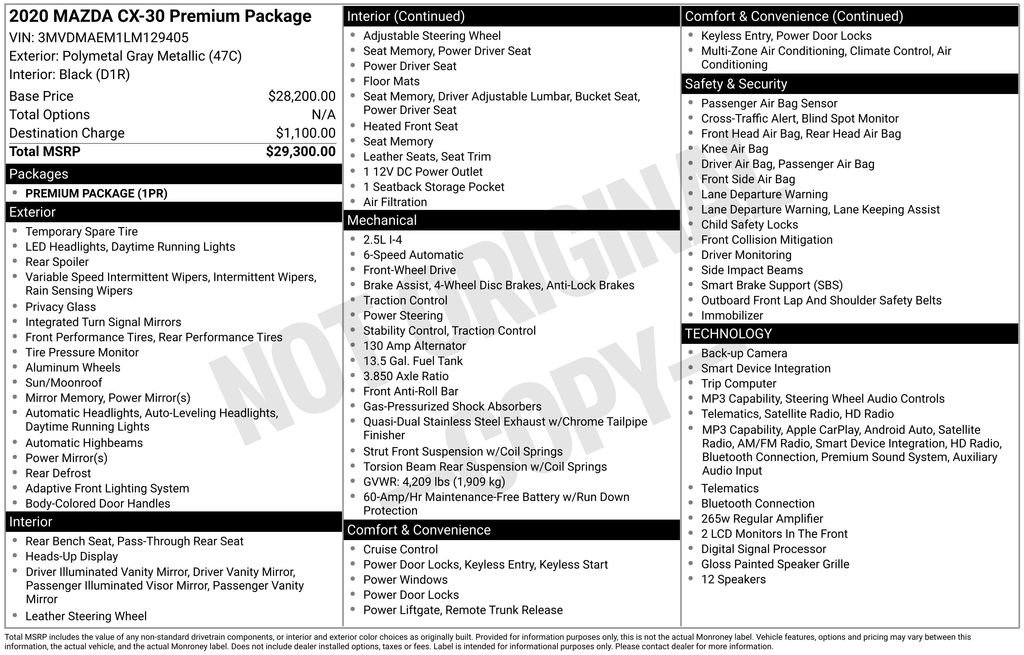 Certified Used 2020 Gray Mazda Premium image 3