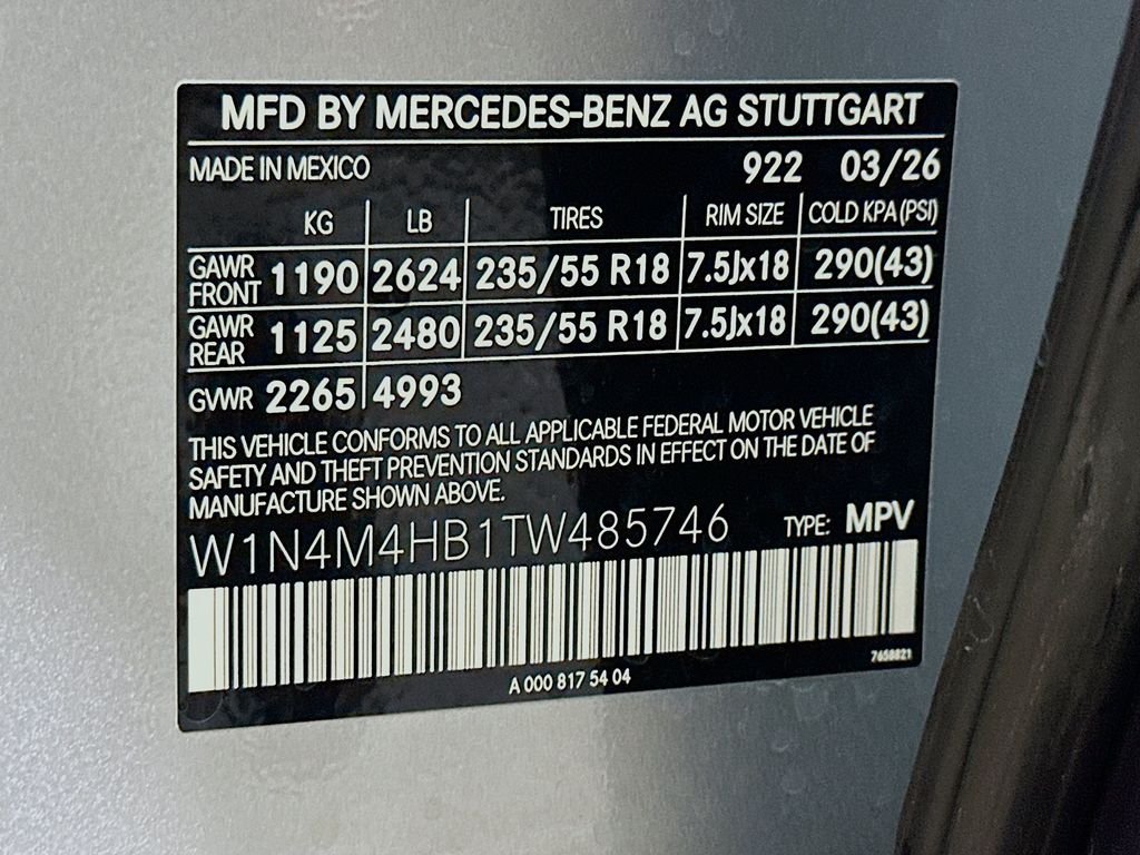 New 2026 Cirrus Silver Metallic Mercedes-Benz GLB 250 image 31