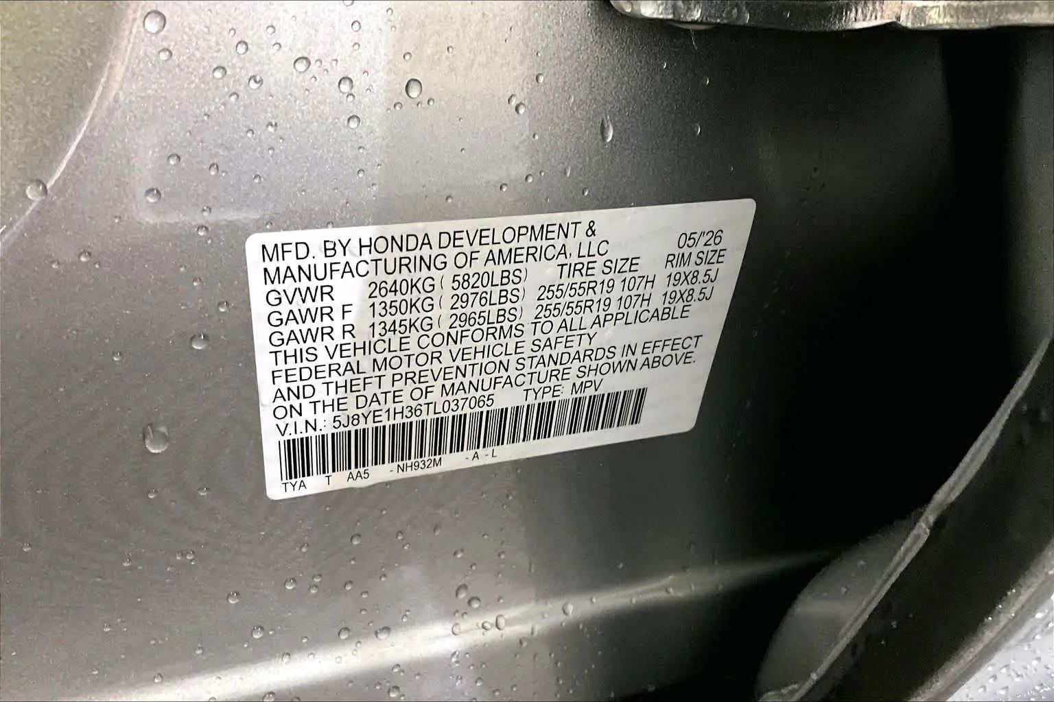 New 2026 Solar Silver Metallic Acura BASE image 13
