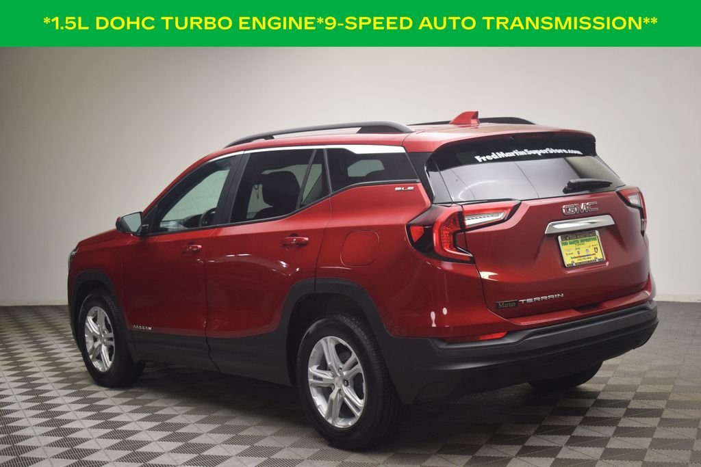 Used 2024 Volcanic Red Tintcoat GMC SLE image 6