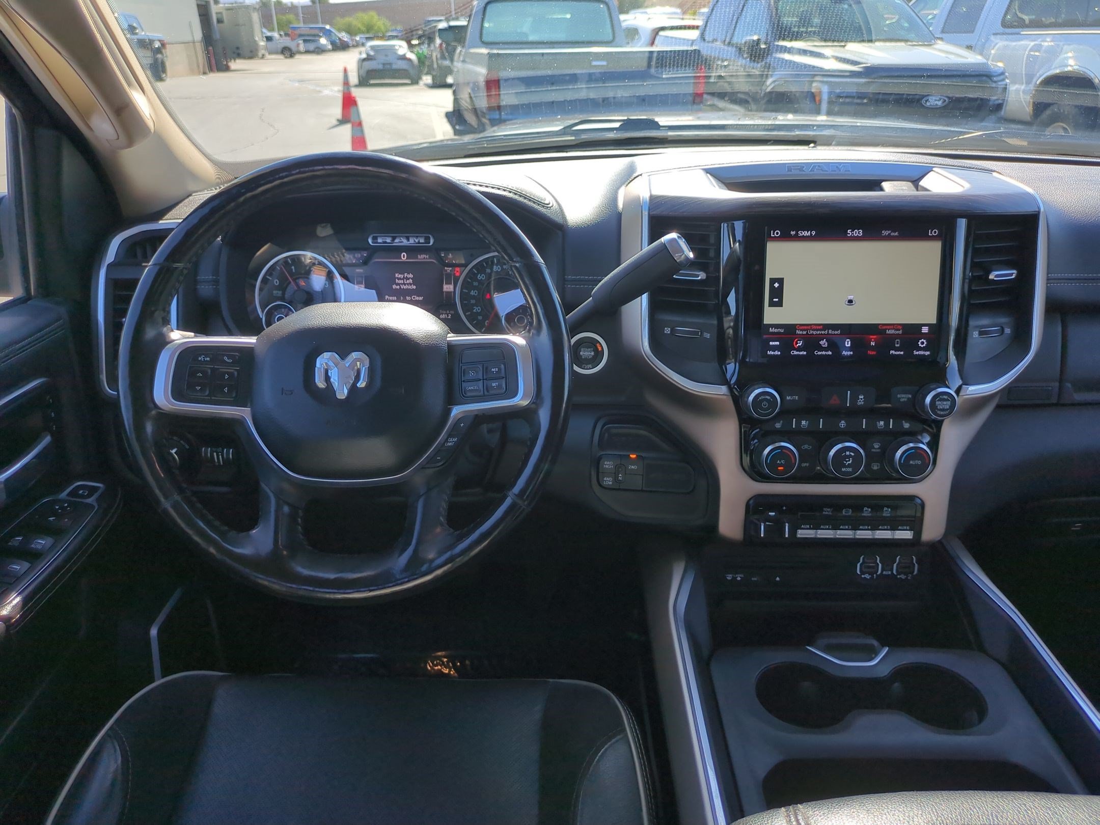 Used 2019 Granite Crystal Clearcoat Metallic Ram Laramie image 28