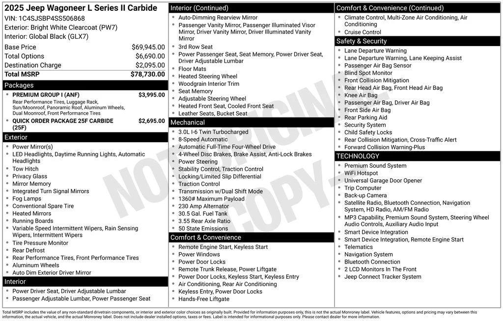 Used 2025 White Jeep Series II image 4