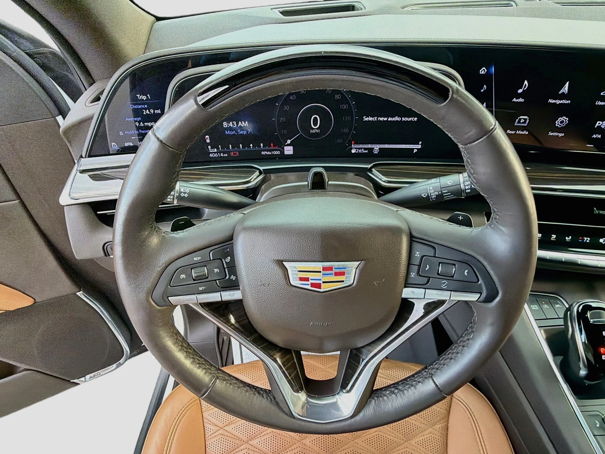 Used 2023 Crystal White Tricoat Cadillac 4WD Premium Luxury image 41