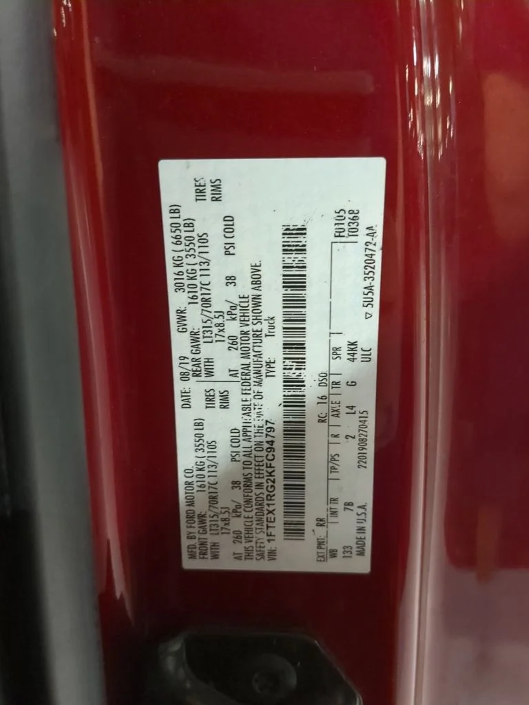 Used 2019 Ruby Red Metallic Ford Raptor image 14