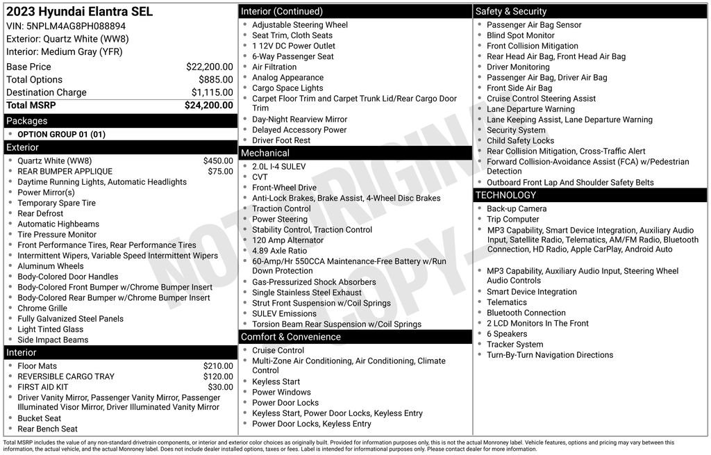 Used 2023 Gray Hyundai SEL image 6