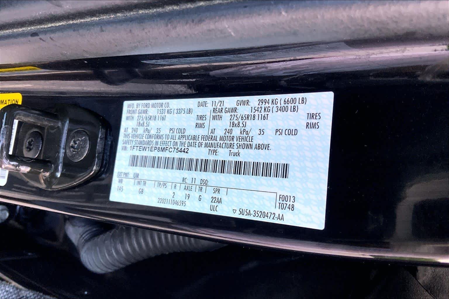 Certified Used 2021 Agate Black Ford XL image 32