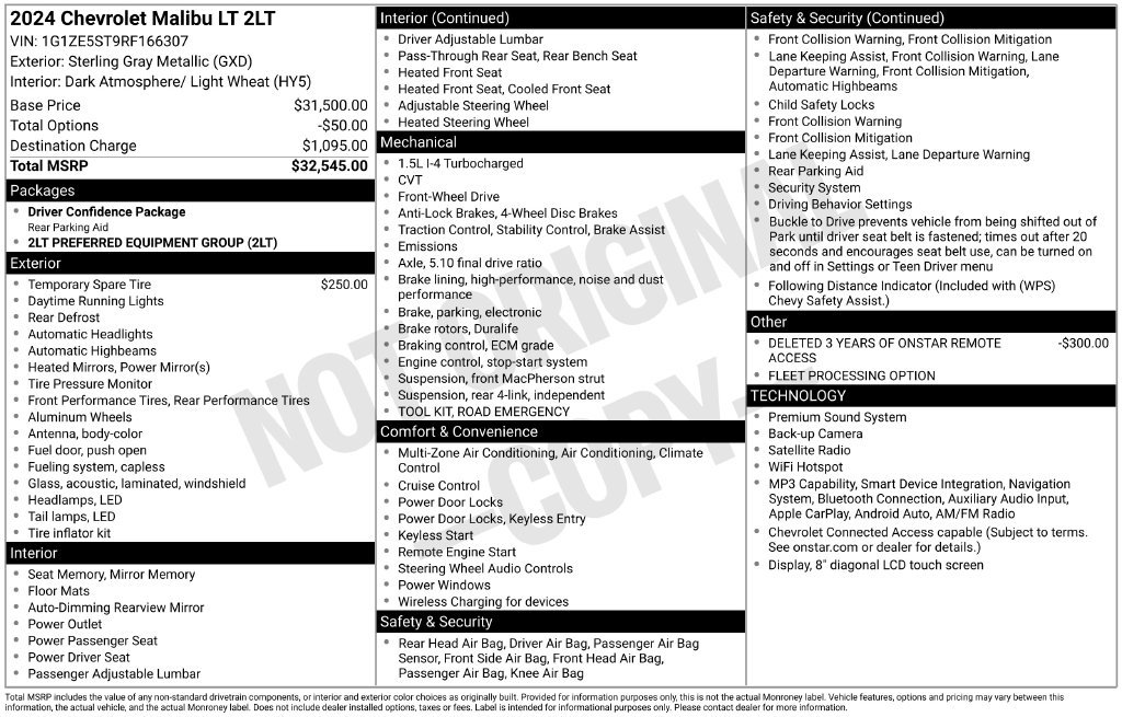 2024 Chevrolet Malibu 2LT - Photo 9