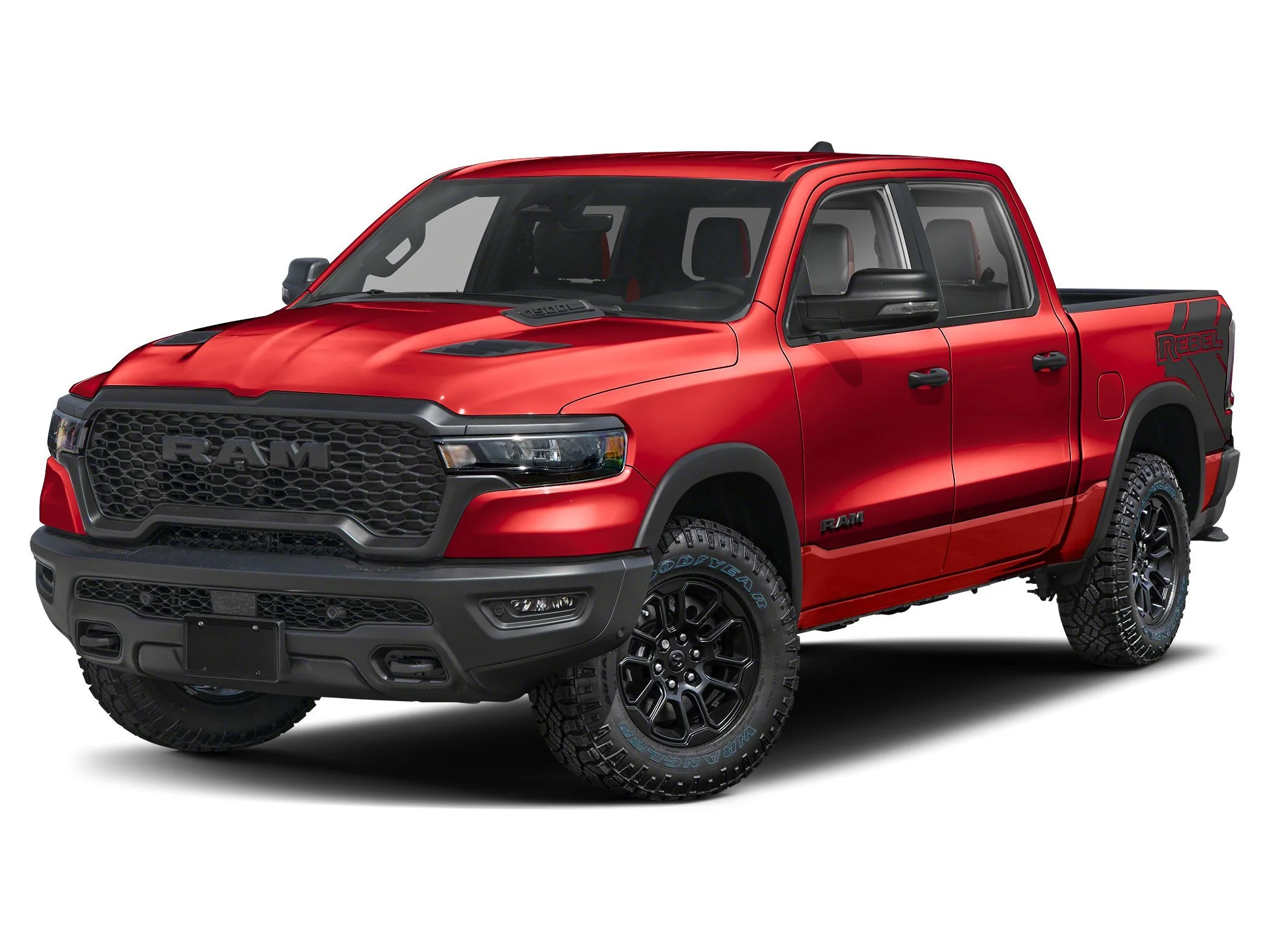 New 2026 Molten Red Pearl-Coat  Paint Ram REBEL CREW CAB 4X4 5