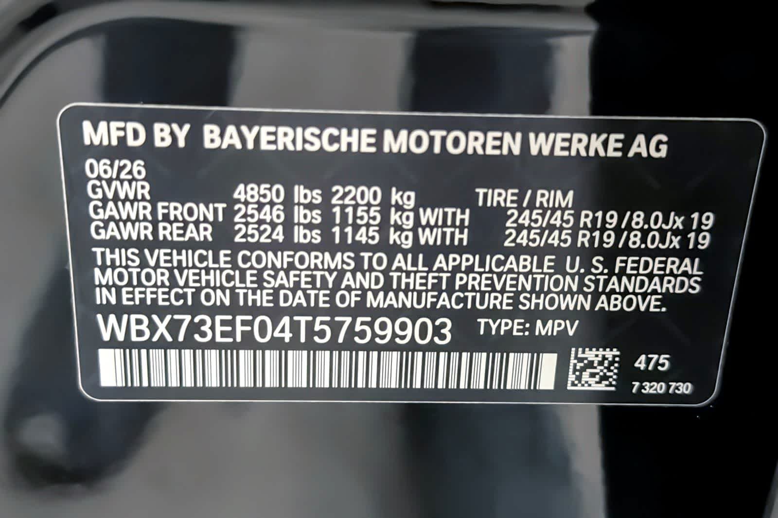 New 2026 Black Sapphire Metallic BMW xDrive28i image 27