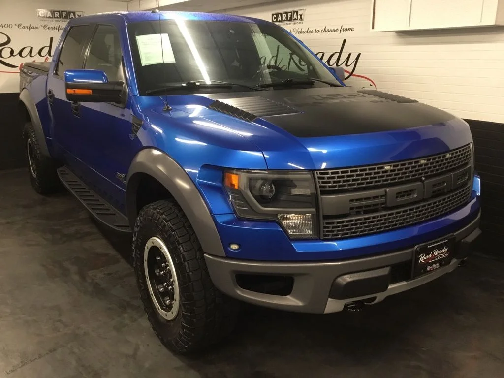Used 2014 Blue Ford SVT Raptor image 2