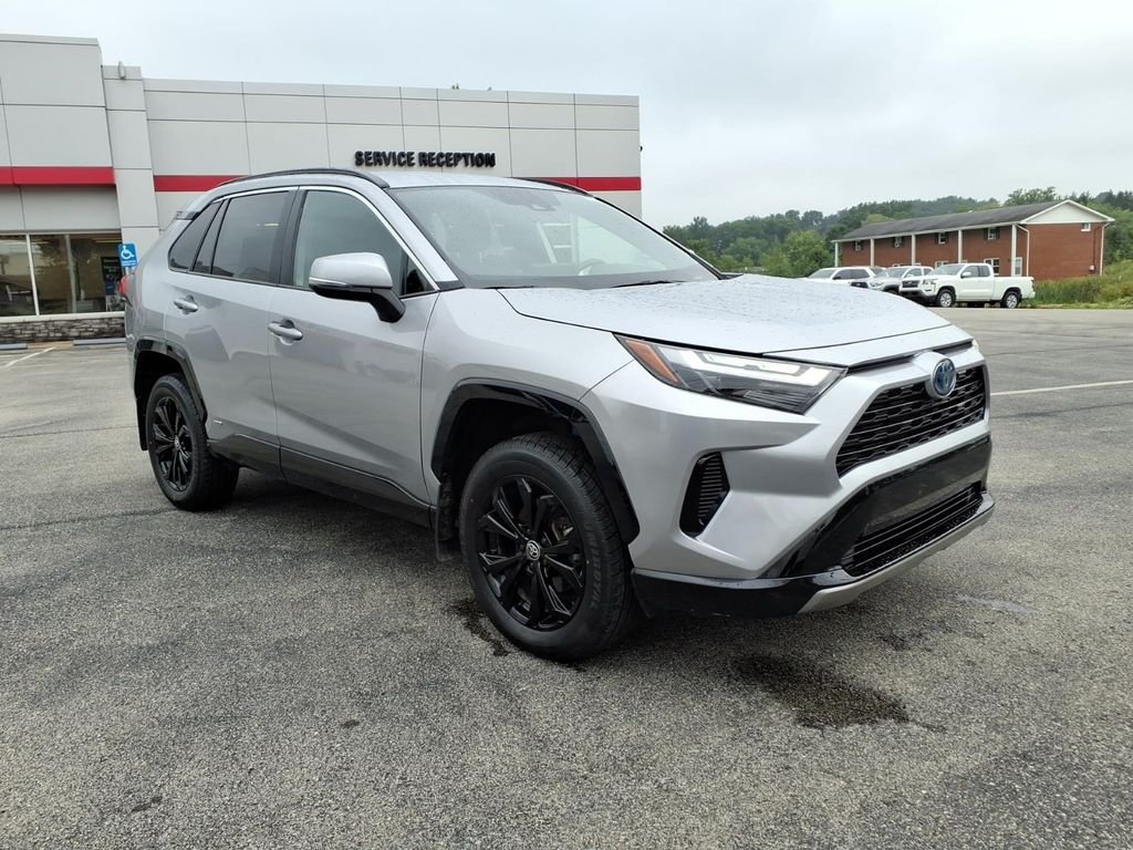 Used 2022 Silver Sky Metallic Toyota Hybrid SE image 2
