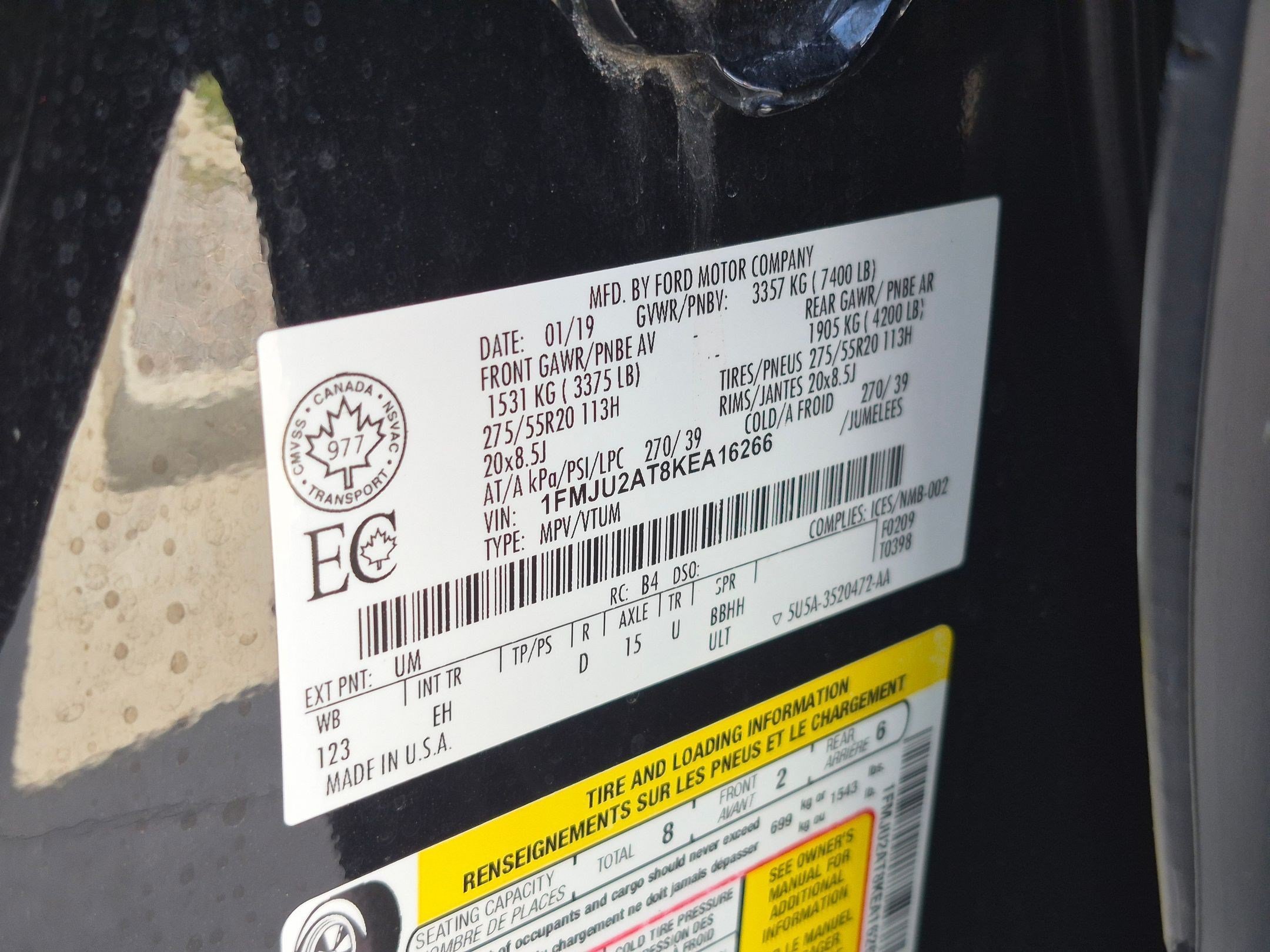 Used 2019 White Ford Limited image 33