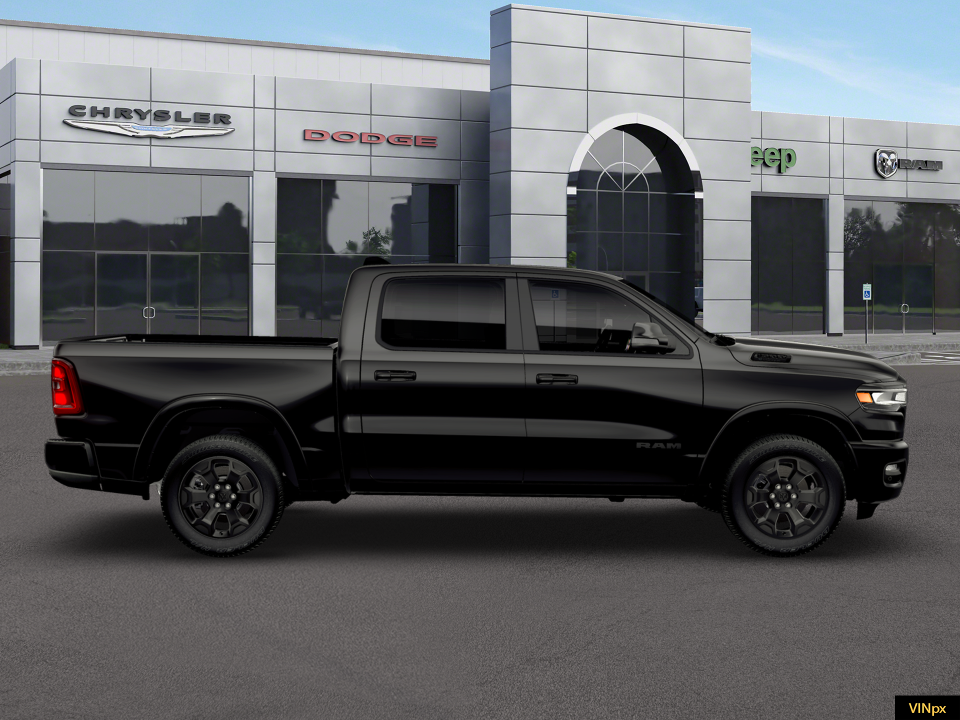 New 2026 Diamond Black Crystal Pearl-Coat Exterior Paint RAM  image 9