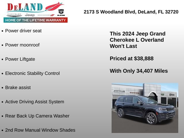 Used 2024 Black Jeep Overland image 24