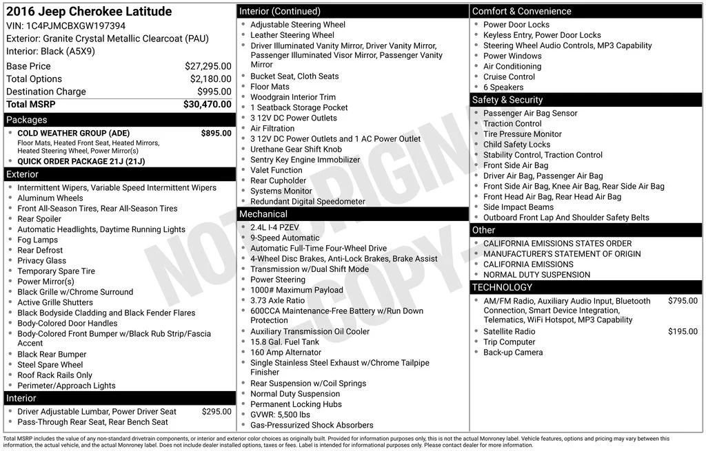 Used 2016 Gray Jeep Latitude image 2