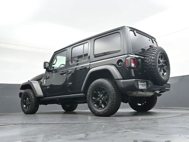 Used 2022 Black Clearcoat Jeep Unlimited Willys image 35