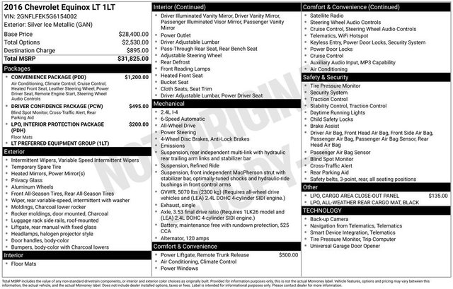 2016 Chevrolet Equinox LT